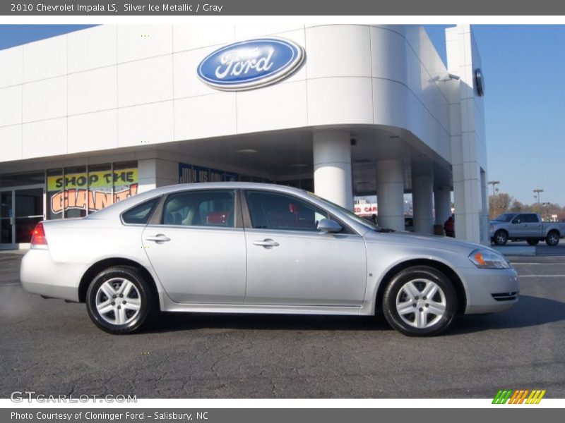 Silver Ice Metallic / Gray 2010 Chevrolet Impala LS