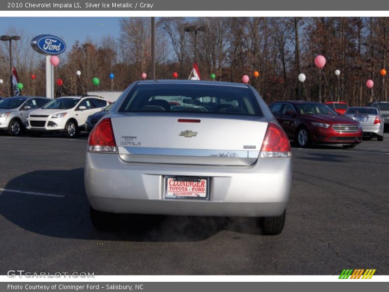 Silver Ice Metallic / Gray 2010 Chevrolet Impala LS