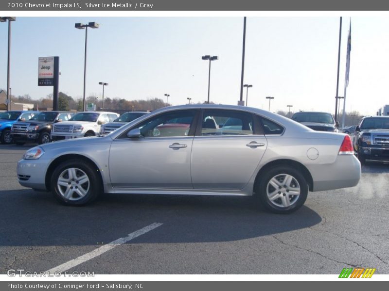 Silver Ice Metallic / Gray 2010 Chevrolet Impala LS