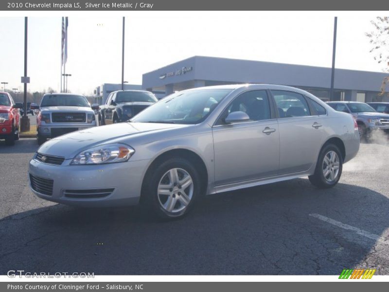 Silver Ice Metallic / Gray 2010 Chevrolet Impala LS