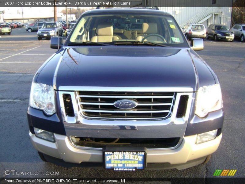 Dark Blue Pearl Metallic / Camel 2007 Ford Explorer Eddie Bauer 4x4