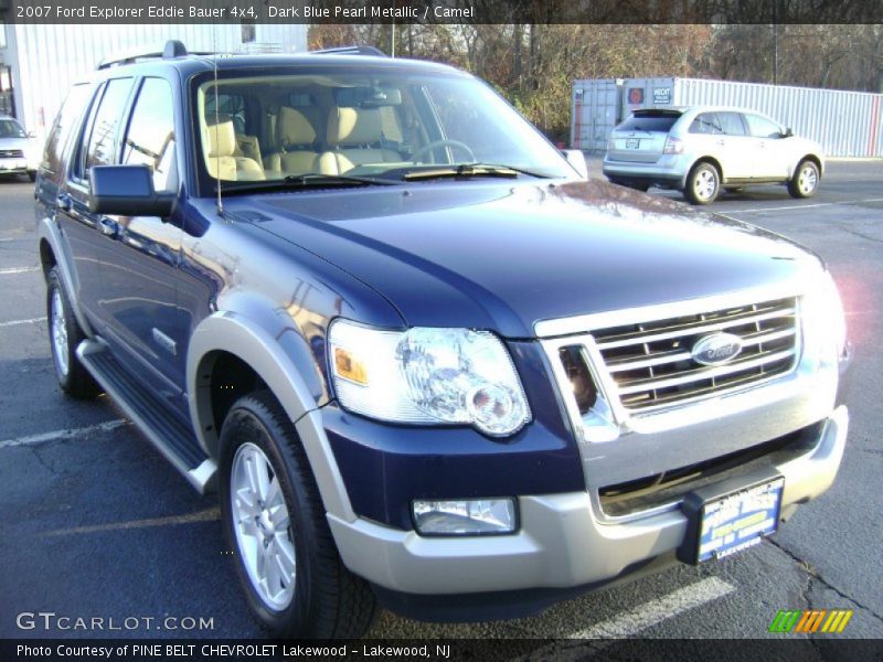 Dark Blue Pearl Metallic / Camel 2007 Ford Explorer Eddie Bauer 4x4