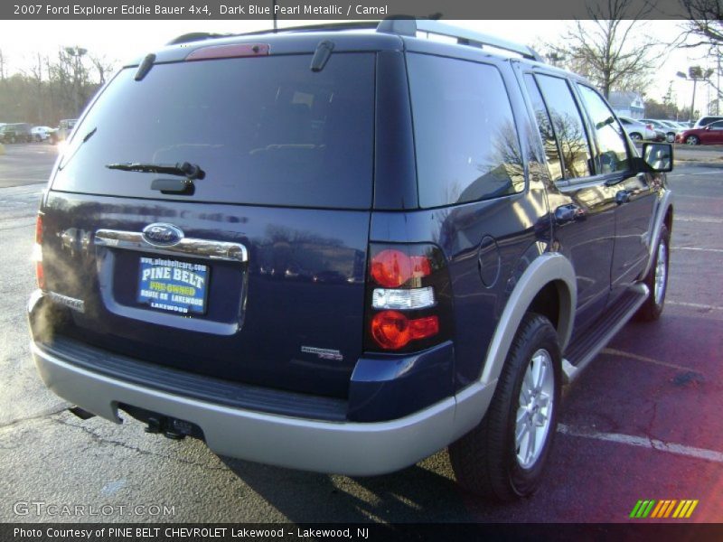 Dark Blue Pearl Metallic / Camel 2007 Ford Explorer Eddie Bauer 4x4