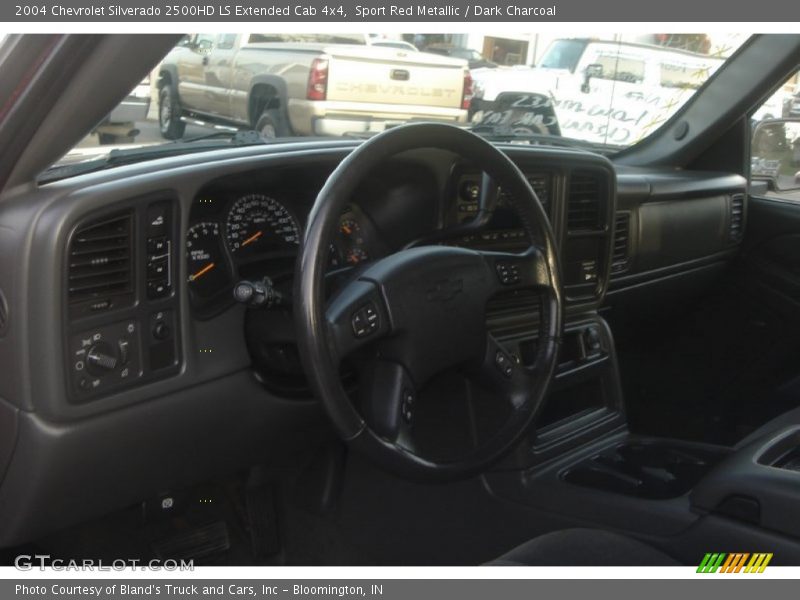 Sport Red Metallic / Dark Charcoal 2004 Chevrolet Silverado 2500HD LS Extended Cab 4x4