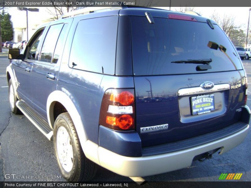 Dark Blue Pearl Metallic / Camel 2007 Ford Explorer Eddie Bauer 4x4