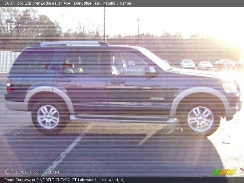 Dark Blue Pearl Metallic / Camel 2007 Ford Explorer Eddie Bauer 4x4
