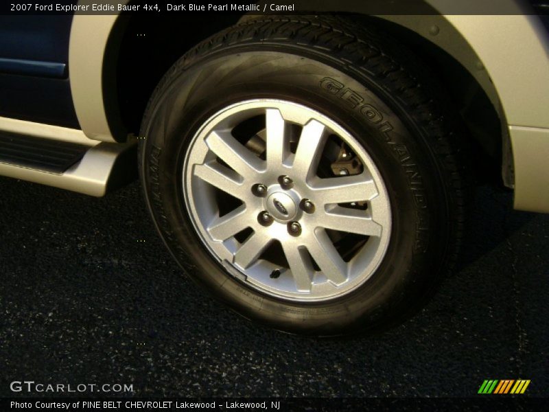Dark Blue Pearl Metallic / Camel 2007 Ford Explorer Eddie Bauer 4x4