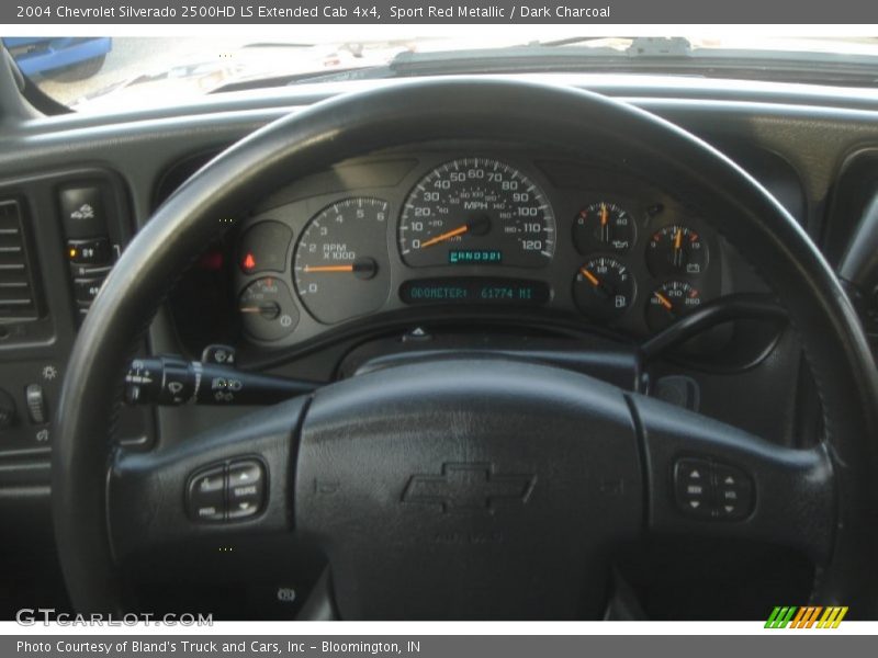 Sport Red Metallic / Dark Charcoal 2004 Chevrolet Silverado 2500HD LS Extended Cab 4x4