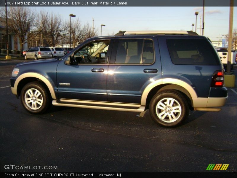 Dark Blue Pearl Metallic / Camel 2007 Ford Explorer Eddie Bauer 4x4