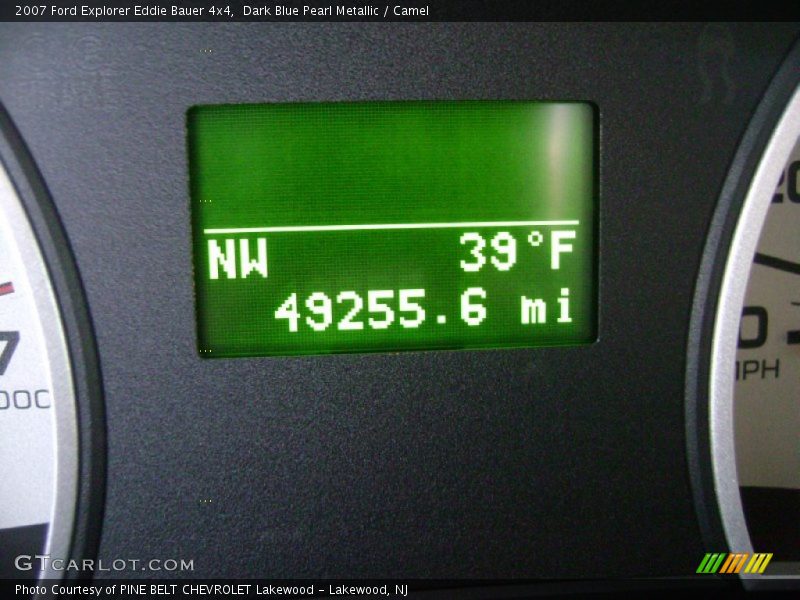 Dark Blue Pearl Metallic / Camel 2007 Ford Explorer Eddie Bauer 4x4