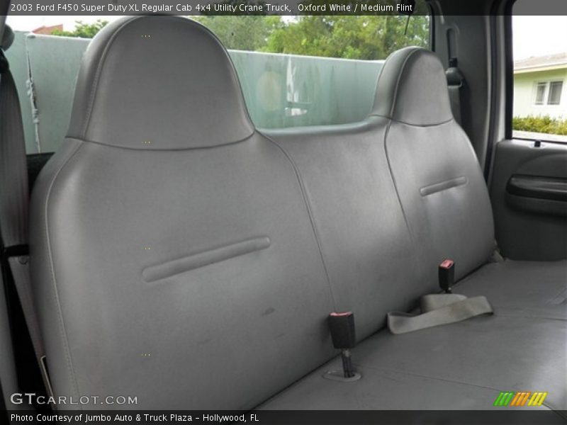 Oxford White / Medium Flint 2003 Ford F450 Super Duty XL Regular Cab 4x4 Utility Crane Truck