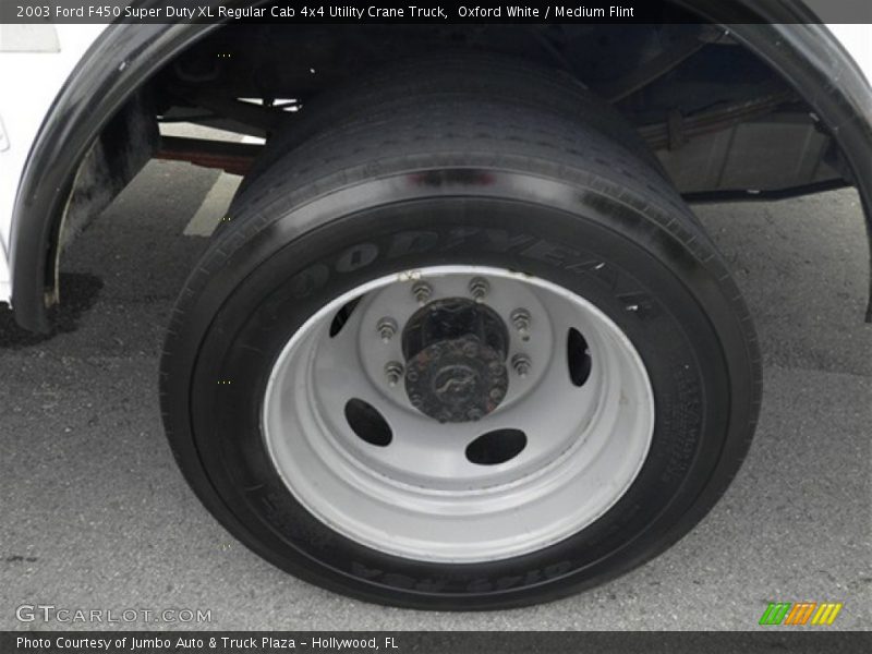  2003 F450 Super Duty XL Regular Cab 4x4 Utility Crane Truck Wheel
