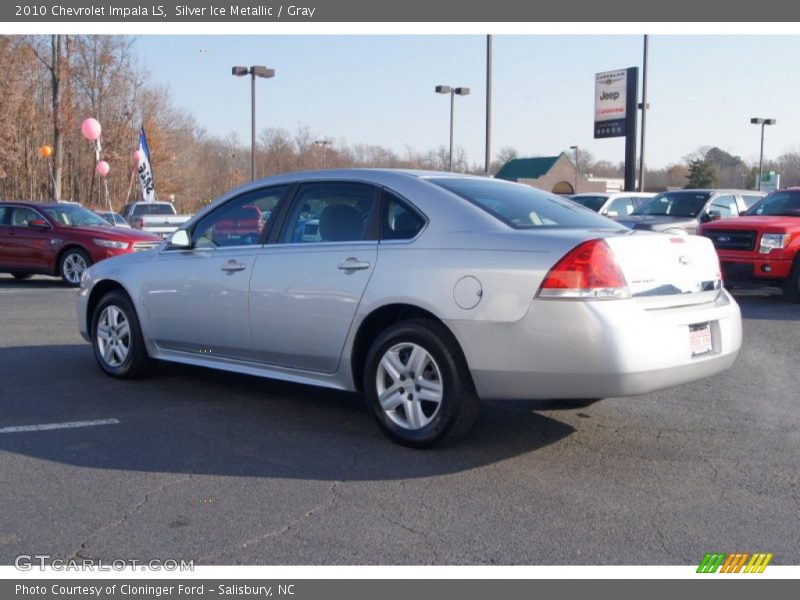 Silver Ice Metallic / Gray 2010 Chevrolet Impala LS