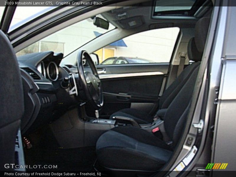 Graphite Gray Pearl / Black 2009 Mitsubishi Lancer GTS