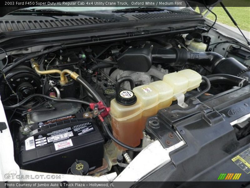  2003 F450 Super Duty XL Regular Cab 4x4 Utility Crane Truck Engine - 6.0 Liter OHV 32-Valve Power Stroke Turbo Diesel V8