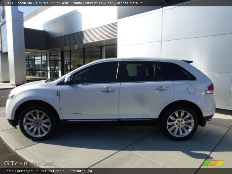 White Platinum Tri-Coat / Bronze Metallic 2011 Lincoln MKX Limited Edition AWD