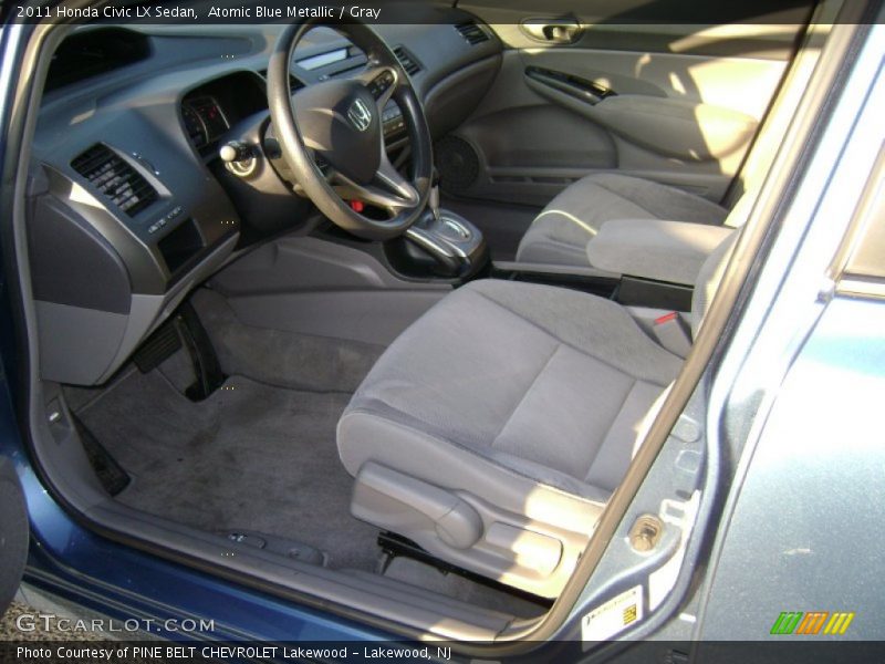 Atomic Blue Metallic / Gray 2011 Honda Civic LX Sedan