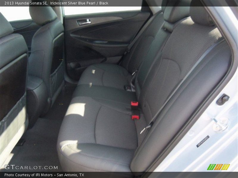 Iridescent Silver Blue Pearl / Black 2013 Hyundai Sonata SE