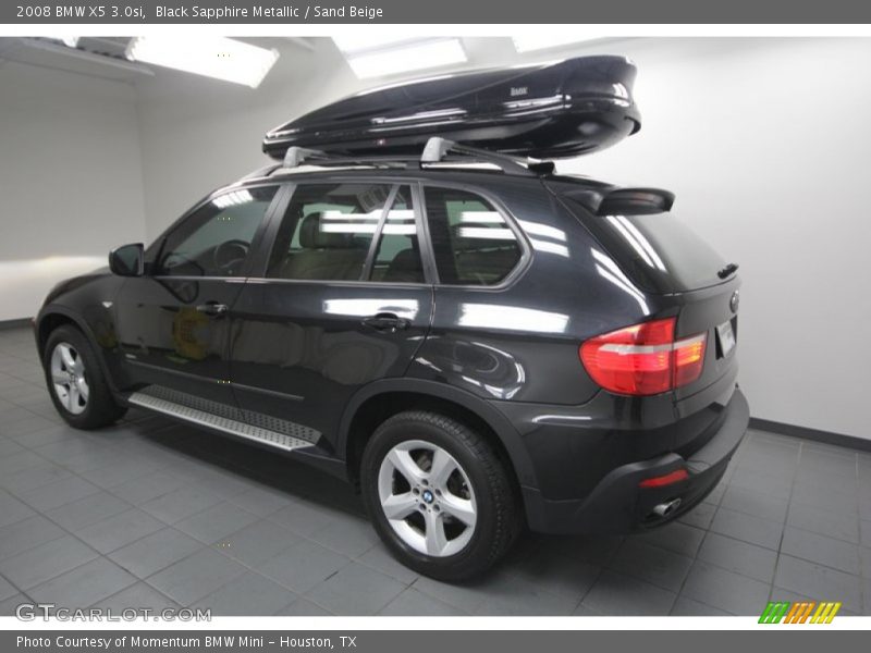Black Sapphire Metallic / Sand Beige 2008 BMW X5 3.0si