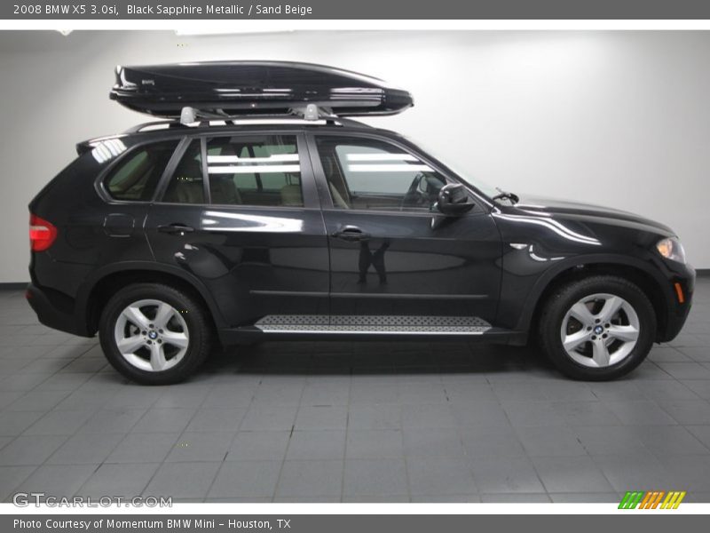 Black Sapphire Metallic / Sand Beige 2008 BMW X5 3.0si