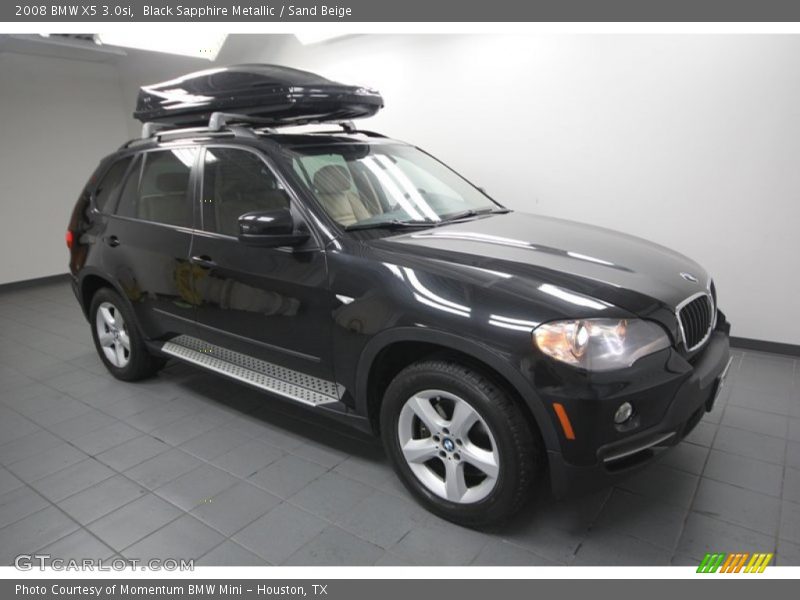 Black Sapphire Metallic / Sand Beige 2008 BMW X5 3.0si