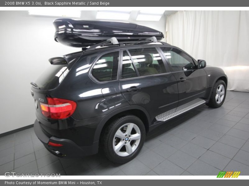 Black Sapphire Metallic / Sand Beige 2008 BMW X5 3.0si