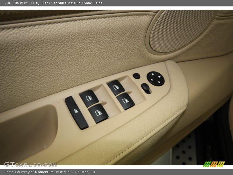 Black Sapphire Metallic / Sand Beige 2008 BMW X5 3.0si