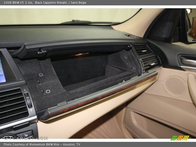 Black Sapphire Metallic / Sand Beige 2008 BMW X5 3.0si