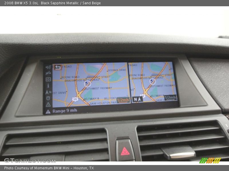 Black Sapphire Metallic / Sand Beige 2008 BMW X5 3.0si