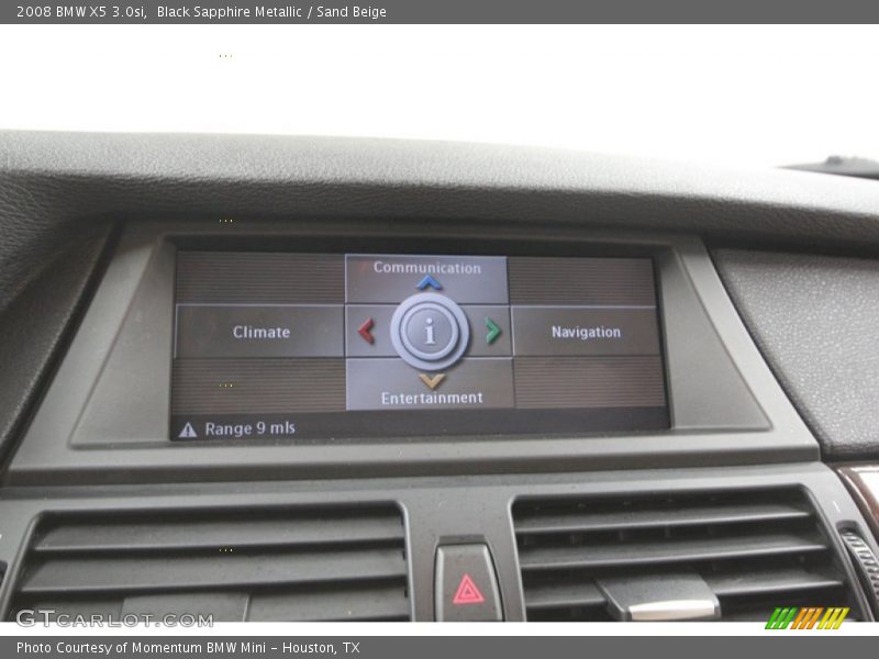 Black Sapphire Metallic / Sand Beige 2008 BMW X5 3.0si