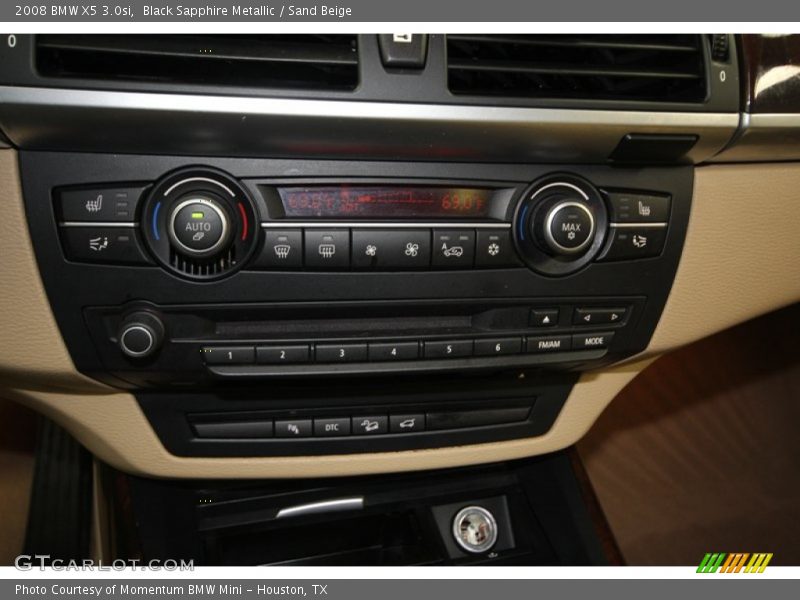 Black Sapphire Metallic / Sand Beige 2008 BMW X5 3.0si