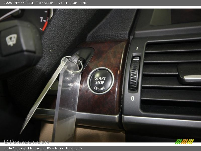 Black Sapphire Metallic / Sand Beige 2008 BMW X5 3.0si