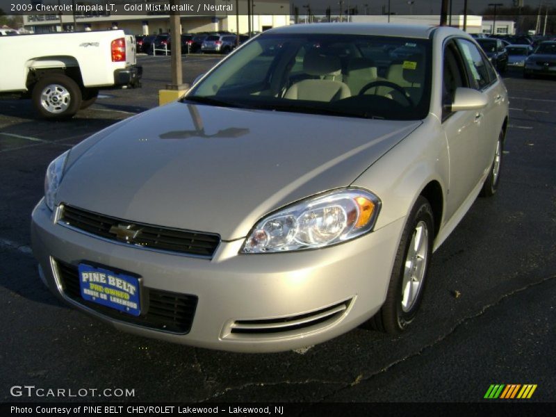 Gold Mist Metallic / Neutral 2009 Chevrolet Impala LT