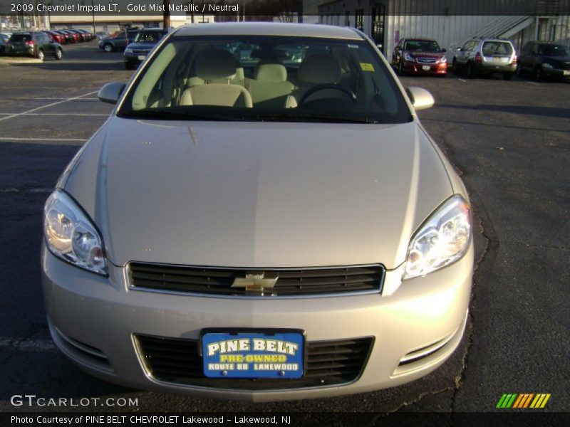 Gold Mist Metallic / Neutral 2009 Chevrolet Impala LT