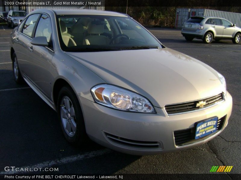 Gold Mist Metallic / Neutral 2009 Chevrolet Impala LT