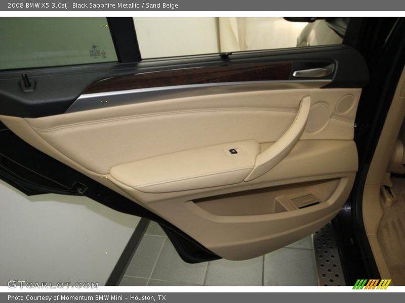 Black Sapphire Metallic / Sand Beige 2008 BMW X5 3.0si