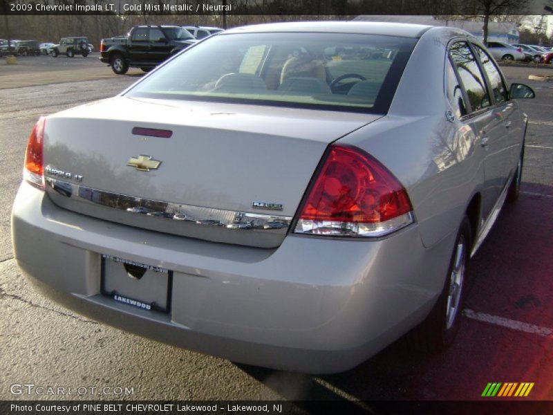 Gold Mist Metallic / Neutral 2009 Chevrolet Impala LT