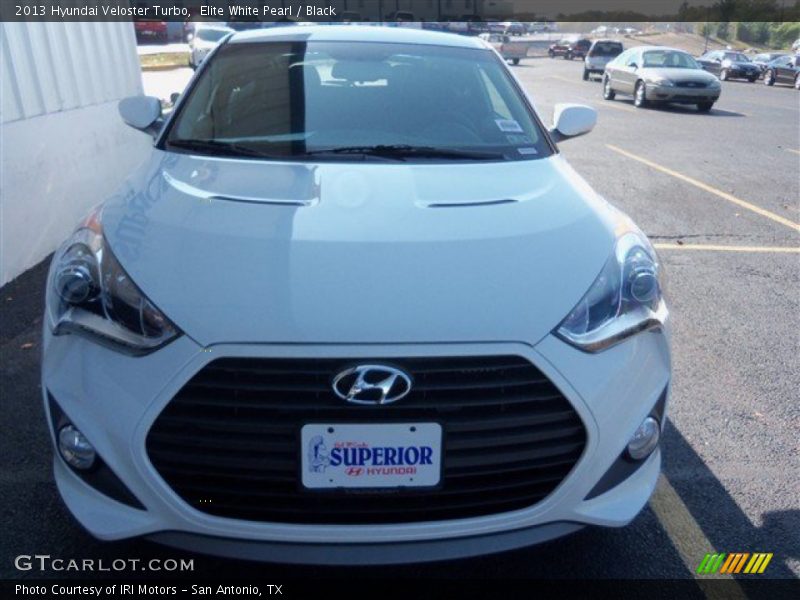 Elite White Pearl / Black 2013 Hyundai Veloster Turbo