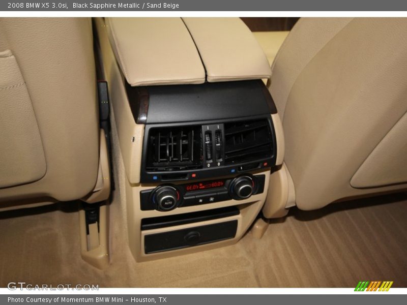 Black Sapphire Metallic / Sand Beige 2008 BMW X5 3.0si