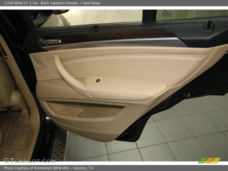 Black Sapphire Metallic / Sand Beige 2008 BMW X5 3.0si