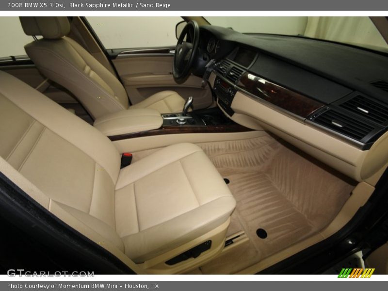 Black Sapphire Metallic / Sand Beige 2008 BMW X5 3.0si