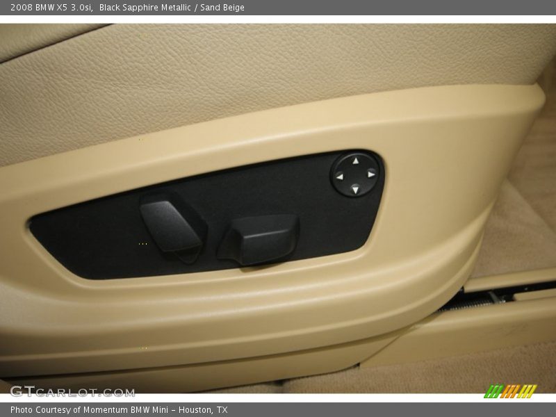Black Sapphire Metallic / Sand Beige 2008 BMW X5 3.0si