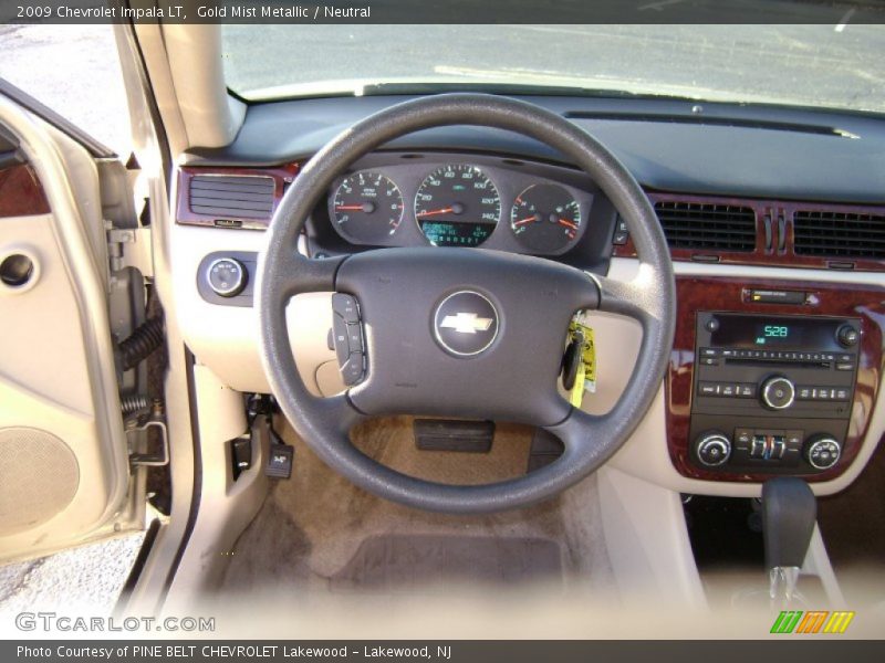 Gold Mist Metallic / Neutral 2009 Chevrolet Impala LT