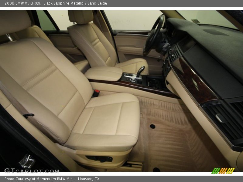 Black Sapphire Metallic / Sand Beige 2008 BMW X5 3.0si