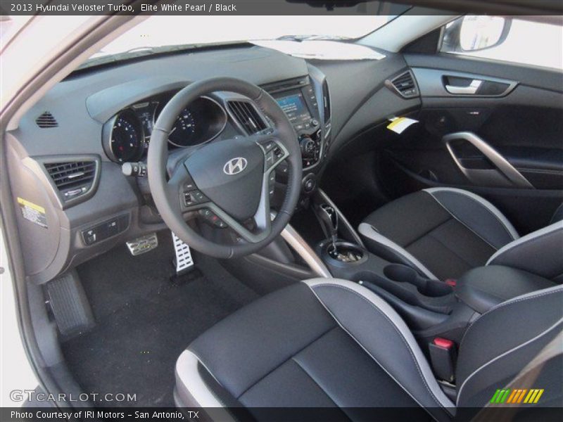 Elite White Pearl / Black 2013 Hyundai Veloster Turbo