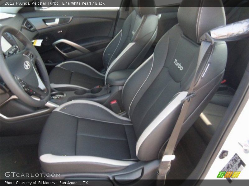 Elite White Pearl / Black 2013 Hyundai Veloster Turbo