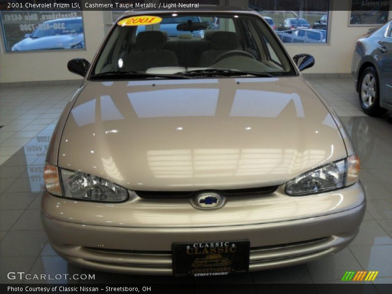 Cashmere Taupe Metallic / Light Neutral 2001 Chevrolet Prizm LSi