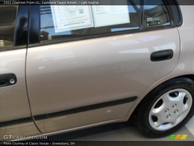 Cashmere Taupe Metallic / Light Neutral 2001 Chevrolet Prizm LSi