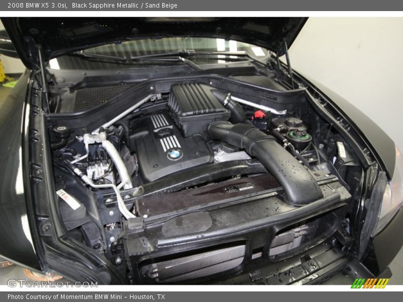 Black Sapphire Metallic / Sand Beige 2008 BMW X5 3.0si