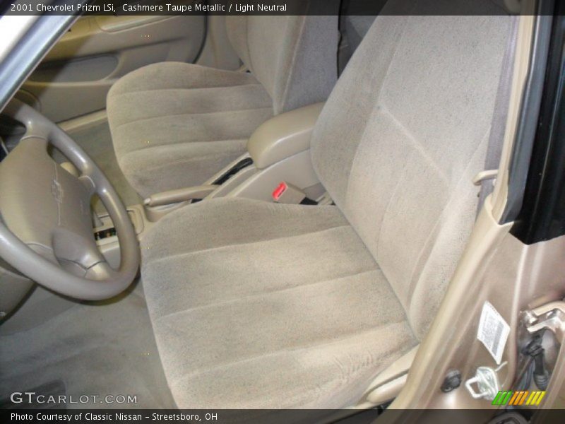 Cashmere Taupe Metallic / Light Neutral 2001 Chevrolet Prizm LSi